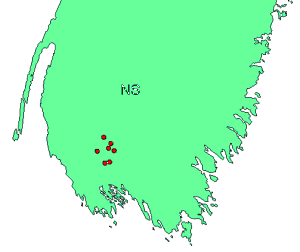 Plymouth Gentian Range Map